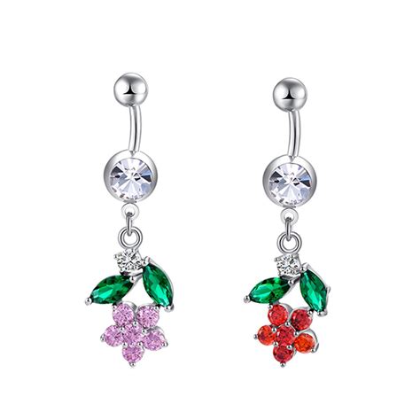 New Style Navel Ring High Quality Brand Belly Button Beautiful Flower
