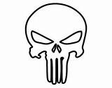 Punisher sketch template