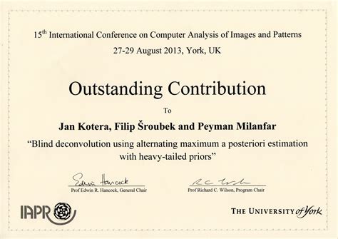 outstanding contribution award  jan kotera  al institute