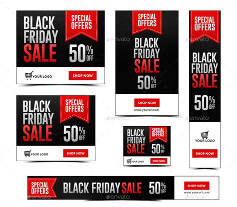 black friday banner designs pages psd eps