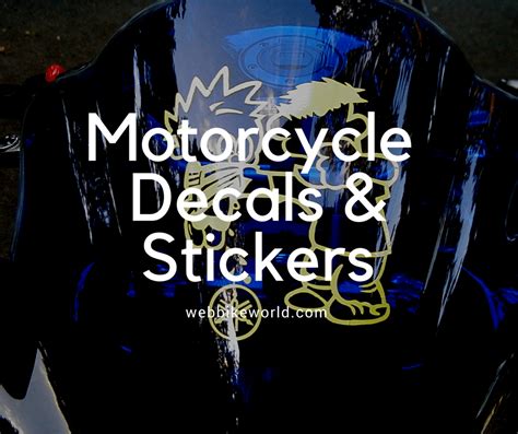 motorcycle stickers  decals webbikeworld