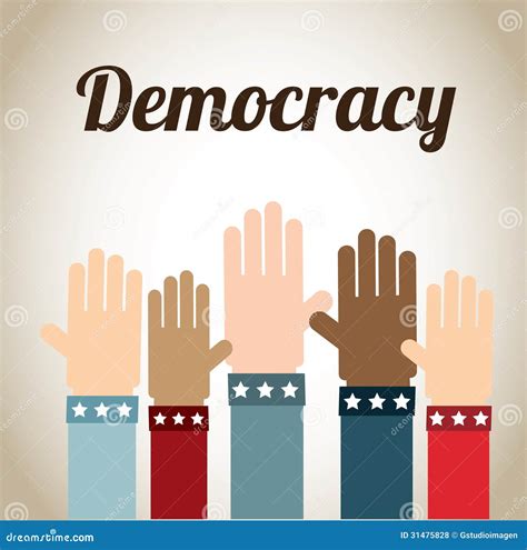 democratie vector illustratie afbeelding bestaande uit inzameling