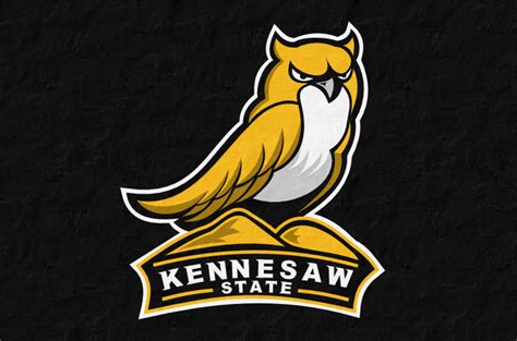 kennesaw state concept logo love  integration   actual mountain   owl