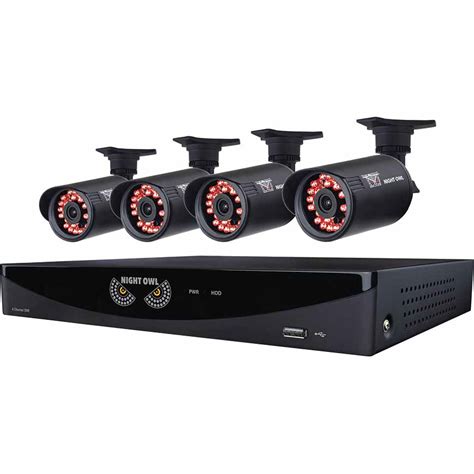 night owl security products  channel video security system     tvl bullet cameras