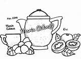 Frutas Alimento Teapots Bules Chaleiras Legumes Riscos Graciosos sketch template