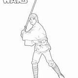 Coloring Pages Luke Skywalker Star Wars Kids Kylo Ren Template Hellokids Drawings sketch template