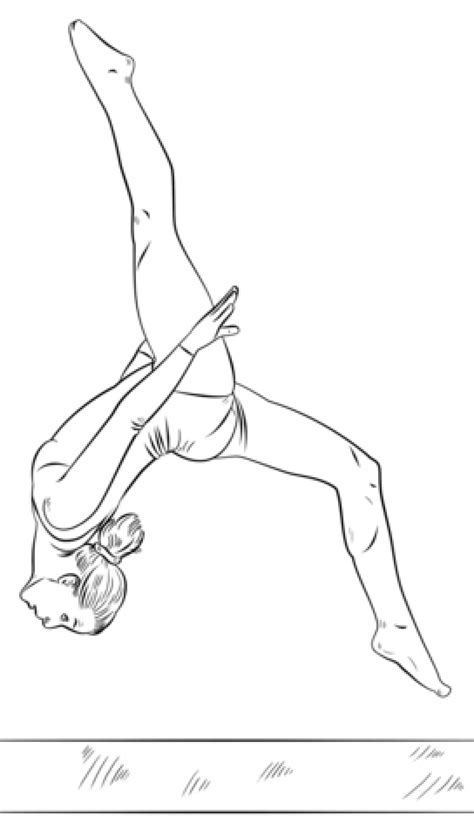 gymnastics coloring pages ii