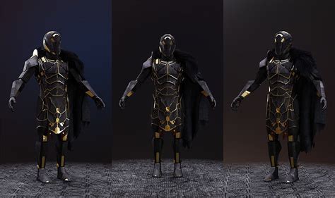 model sci fi knight  futuristic armoured character vr ar