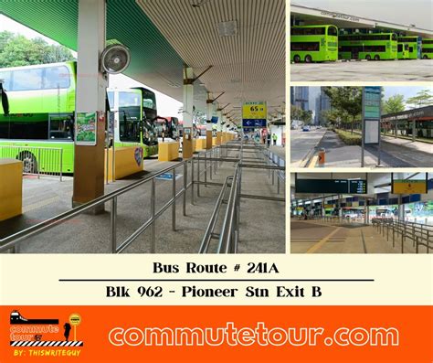 sg bus route  schedule bus stops  route map  blk   pioneer station exit