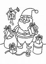 Fireplace Christmas Coloring Getcolorings Waiting Kids Santa sketch template
