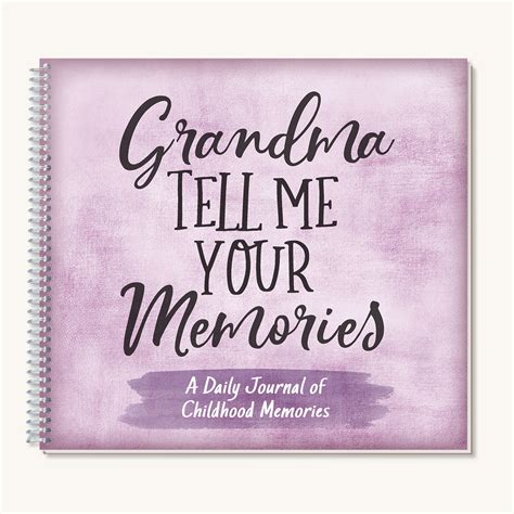 grandma tell me your memories journal cq bookstore