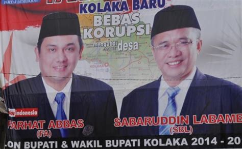 hitung cepat pilkada kolaka farhat abbas  raup
