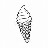 Cone Waffle sketch template