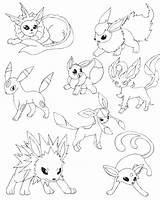 Eevee Coloring Pokemon Pages Print Glaceon Evolutions Evolution Pdf Colouring Color Printable Getcolorings Getdrawings Kids Colour Colorings Col sketch template