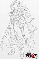 Gohan Goku Saiyan Aubreiprince Ssj3 Dbz sketch template