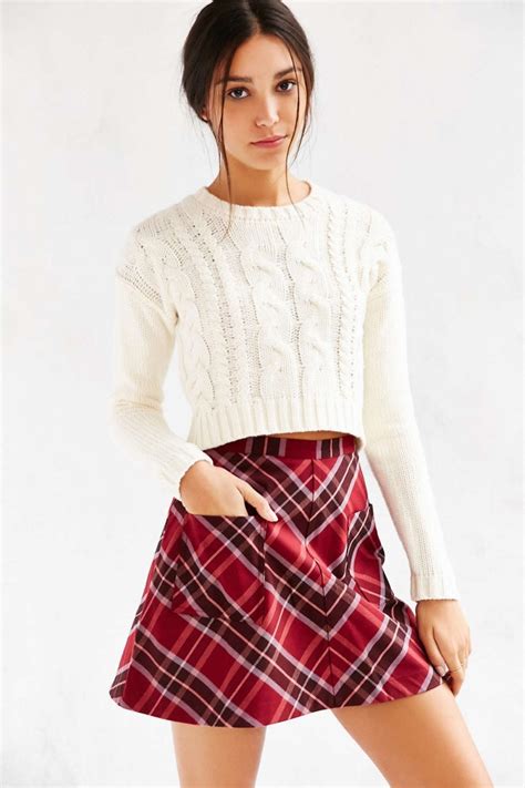 shop mini plaid skirts fashion gone rogue