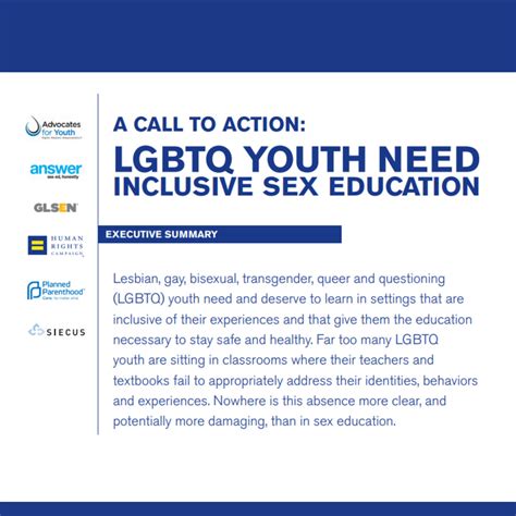 a call to action lgbtq youth need inclusive sex education