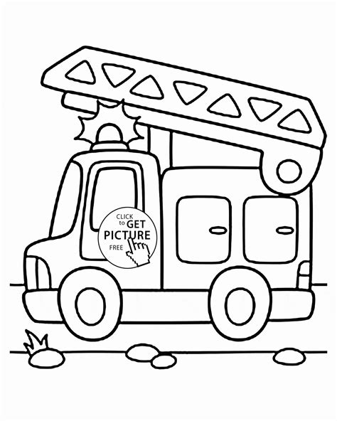 transportation coloring pages  preschoolers unique ambulance