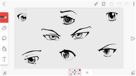 how to draw anime eyes on flipaclip como desenhar olhos de