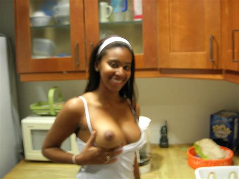 6  In Gallery Sexy Black Teen Flashes Tits And Bald