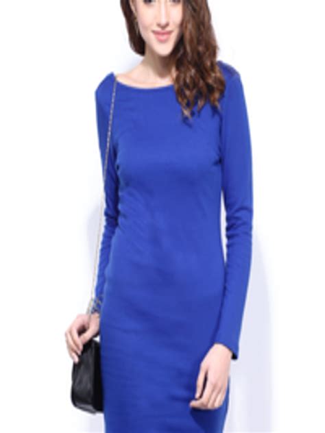 Buy Dressberry Blue Cling Berry Dress Dresses For Women 403112 Myntra