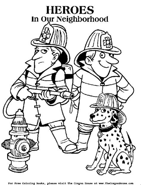printable firefighter coloring pages print color craft