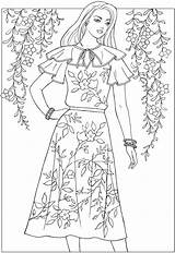 Coloring Books 1970s Dover Publications Welcome Fashions Fabulous Ch Choose Board sketch template