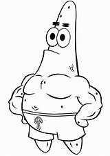 Patrick Coloring Pages Muscle Spongebob Starfish Star Drawing Nick Jr Printable Drawings Kids Off Cartoon Online Cartoons Popular Library Clipart sketch template
