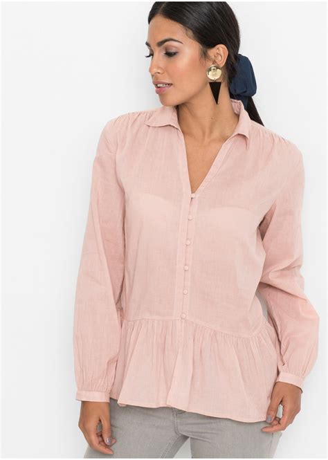 blouse en coton leger rose vintage femme bodyflirt bonprixfr
