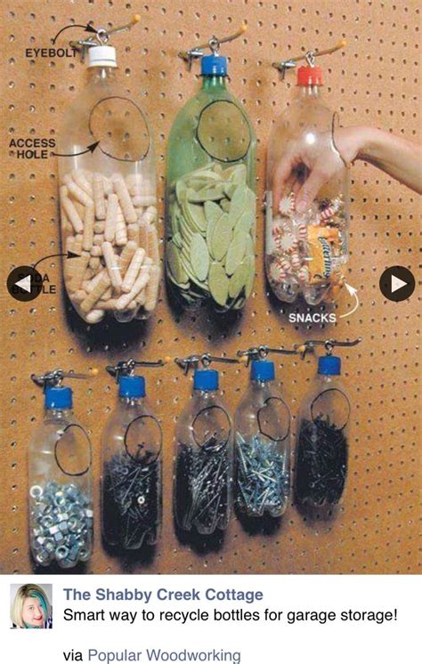 storage  pop bottles diy plastic bottle garage