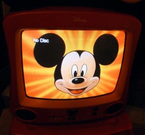 childrens walt disney mickey mouse tv television  dvd player vcr combo ebay