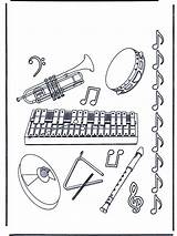 Muziekinstrumenten Kleurplaten Muziek sketch template