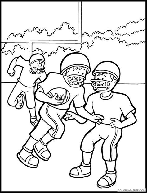 kids playing football coloring pages coloringfree coloringfreecom