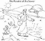 Sower Parable Coloring Pages Seed Kids Getcolorings 21st Mt Wednesday July Story Farmer Bible Color Choose Board sketch template