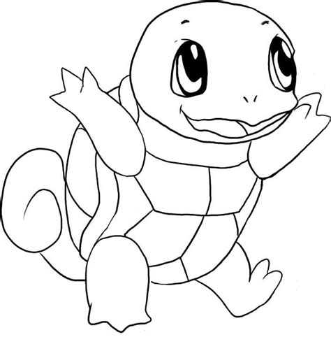 happy squirtle coloring page  printable coloring pages  kids