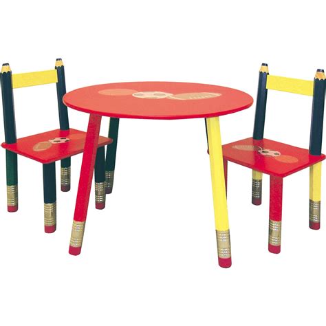 ore  pc kids table set red table