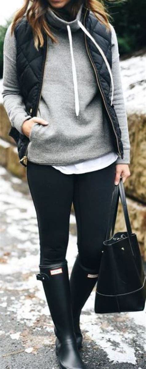 Casual Cold Winter Outfit Ideas For Teenage Girls With Leggings Comfy