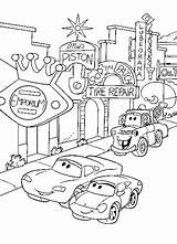 Coloring Pages Cars Christmas Getcolorings sketch template