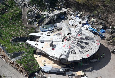 Star Wars Viii Photographs Reveal The Millennium Falcon Has Landed At