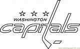 Capitals Nhl Coloringpages101 sketch template