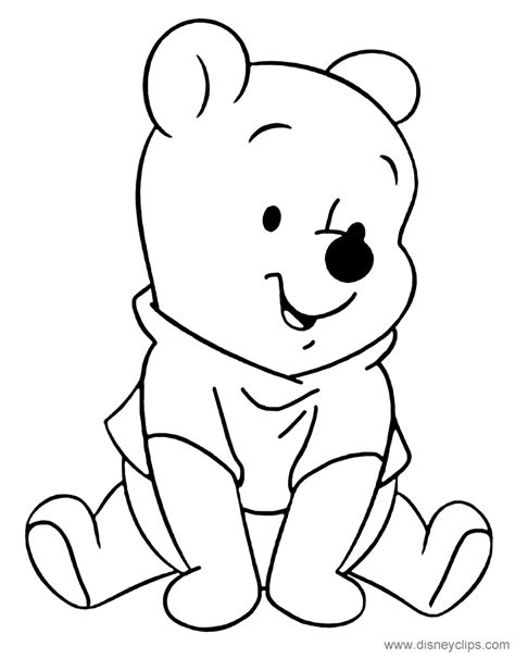 printable coloring pages  pooh bear