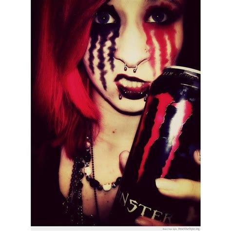 Monster Heart Our Style Black Emo Makeup Ideas For Emos