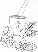 Communion Coloring Pages Eucharist First Holy Printable Getcolorings Getdrawings Color Colouring Sheets Choose Board Colorings sketch template