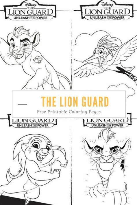 lion guard coloring pages unleash  power