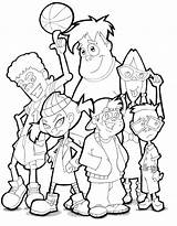 Recess Drawing Coloring Pages Getdrawings Cartoon sketch template