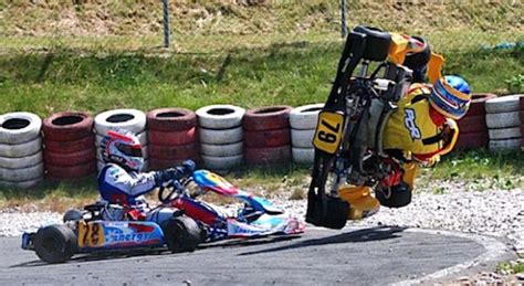 heres  compilation   gnarliest  kart crashes   time