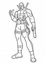 Deadpool Coloriage Héros Tenue Wade Complètement Heroe Colorie Coloriages Dibujar Heros Lapiz sketch template