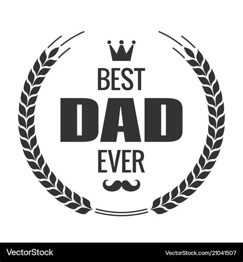 dad  sign happy fathers day vintage vector image