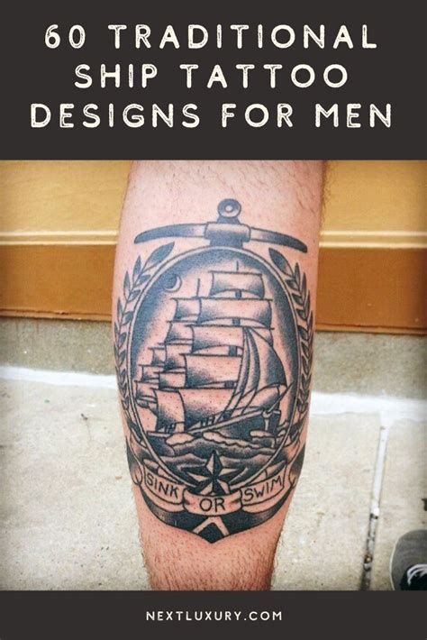 60 Traditional Ship Tattoo Designs For Men Nautical Ink Ideas
