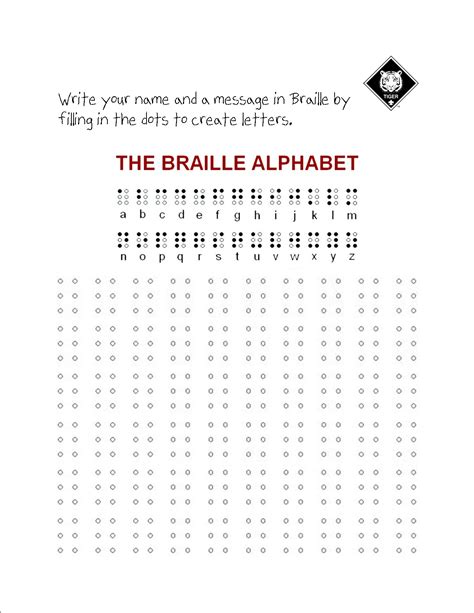ideas  coloring braille alphabet  printable